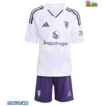 Manchester United Bortedraktsett Barn 2025-26 Kortermet (+ Korte bukser)